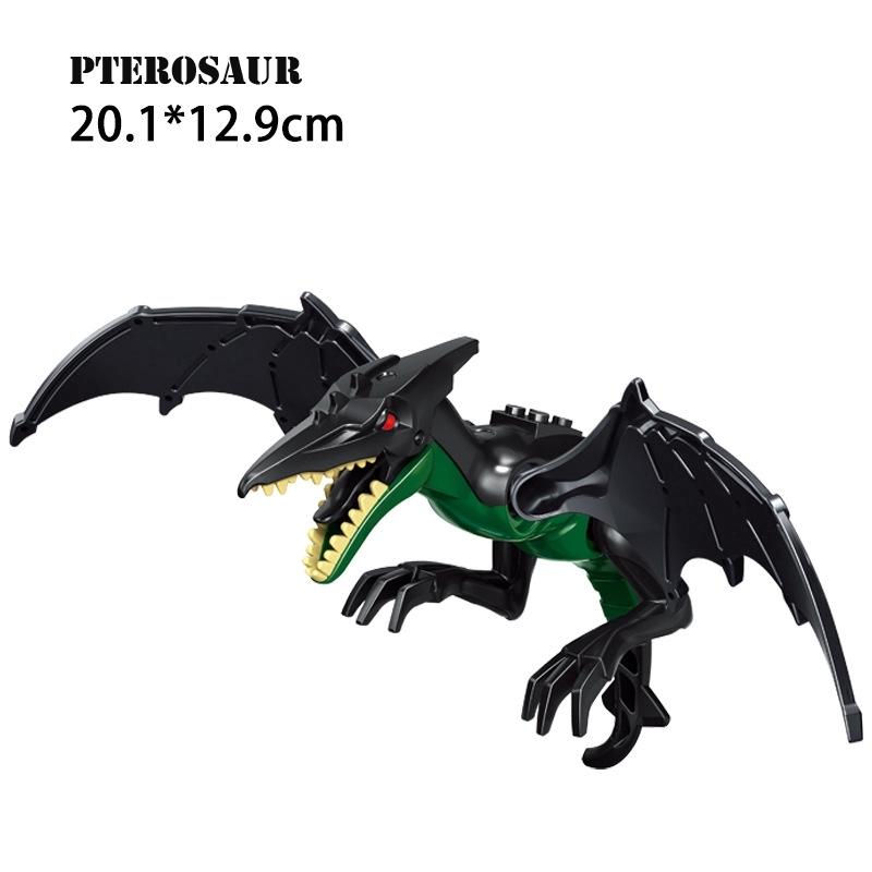Lego große Partikel Bausteine ​​Stegosaurus Dinosaurier Jurassic Park Tyrannosaurus Rex zusammengebaut