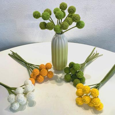 Künstliche Blumenkugel Realistisch UV-Beständig Gefälschte Chrysanthemenkugel Hochzeitsfeier Innen Außen Tischdekoration Faux Löwenzahn Dekoration