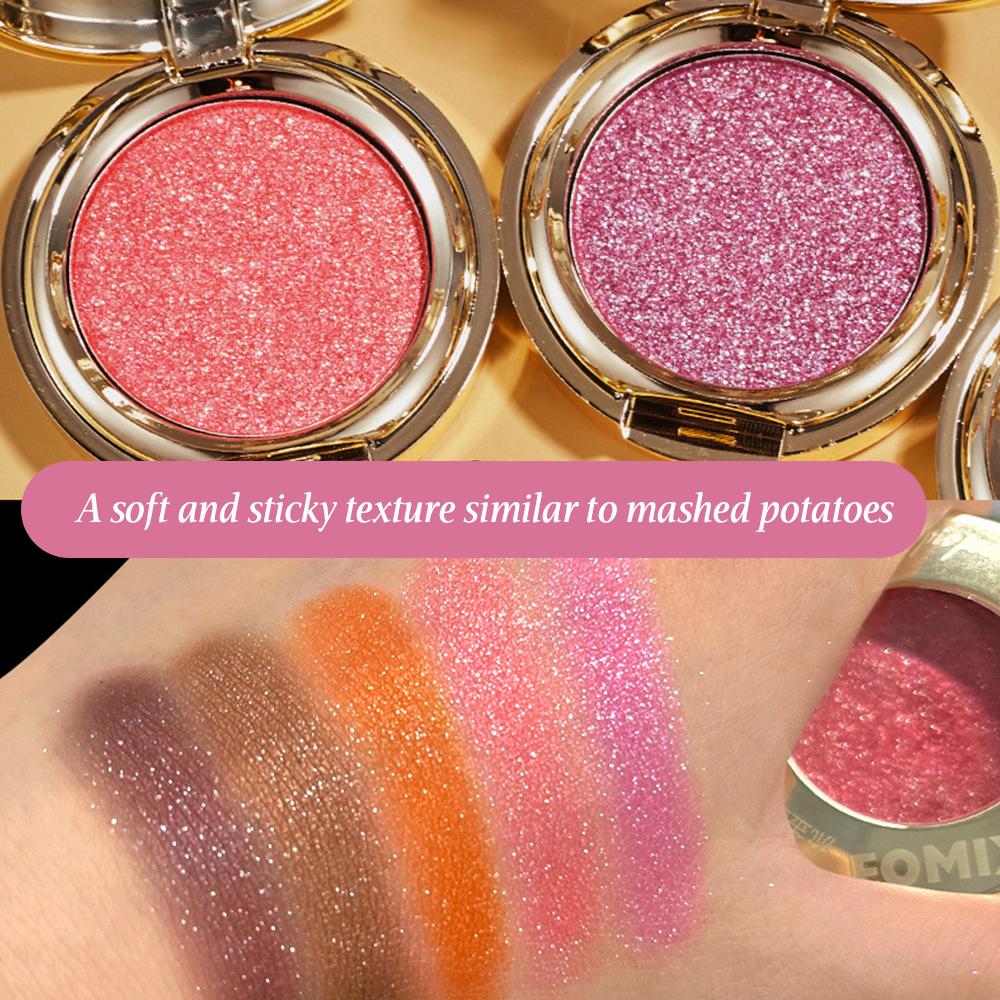 FOMIX Diamond Glitter Eyeshadow High Gloss Sparkling Eye Makeup 5 Colors Monochrome Eye Shadow