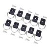 Kayak D Rings Buckles Lightweight Rope Buckle Safety Tie Down Loop, Deck Fitting Accessory