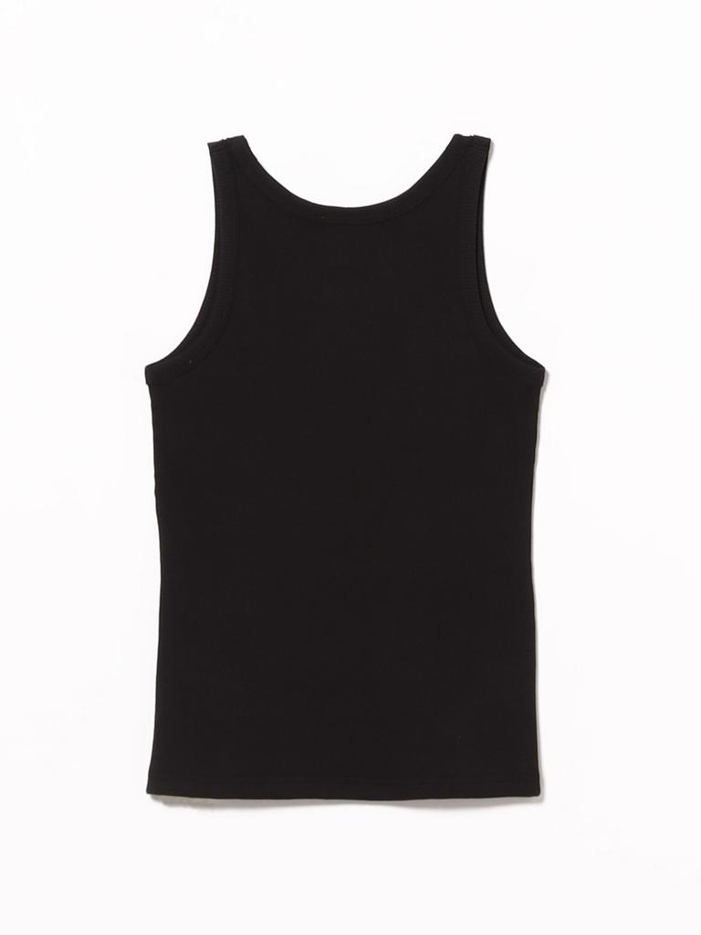 Ray Beams S/S TEE Basic Ribbed Tank Top Women's Black One Size