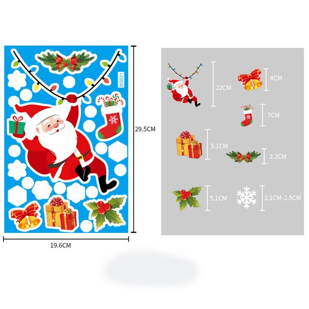 New Year Snowman Christmas Home Santa Claus Window Decoration Window Stickers Christmas Stickers