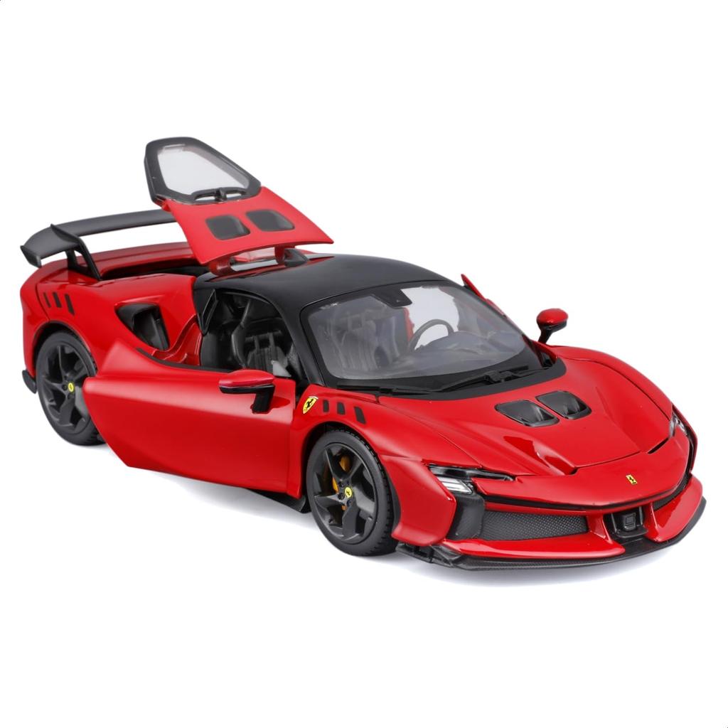 Bburago 1/24 Scale Ferrari SF90 XX Stradale Red / Diecast Model Car, Finished Product, 18-26032 RD