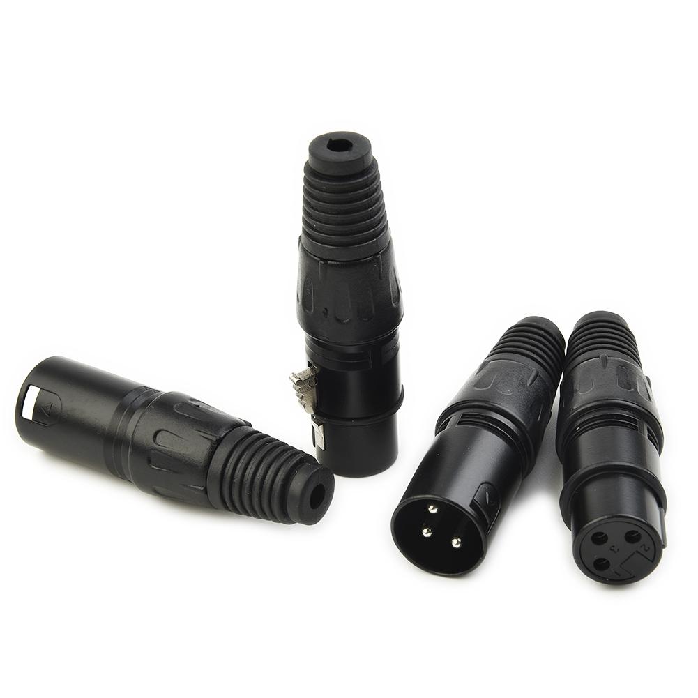 10Pairs Microphone Audio Connectors XLR 3 Pin Male/Female for DMX Applications