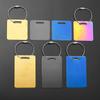 Stainless Steel Tag Keychain Lightweight Durable 1Pcs with Steel Wire Loops Luggage Keyring for Hiking Business Trip Use