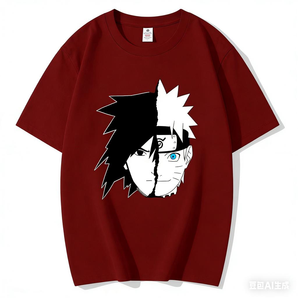 2026 Summer New Arrival Naruto Print Pure Cotton TShirt Unisex Naruto Sports TShirt Casual Loose Fit