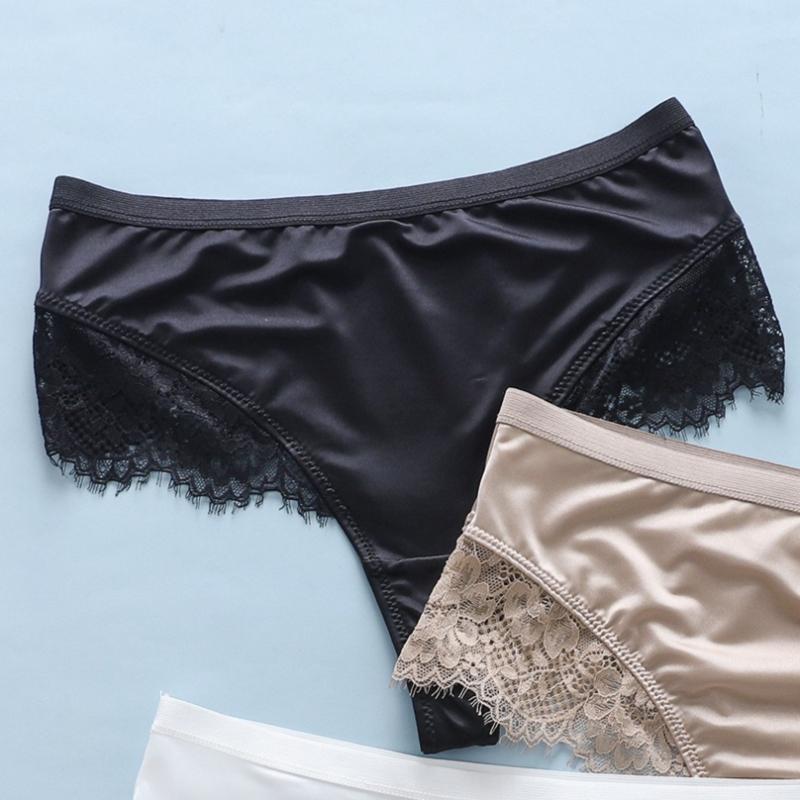 Big Size Female Summer Sexy Lace Belly Lift Hip Soft Without Trace In The Waist Triangle Briefs
