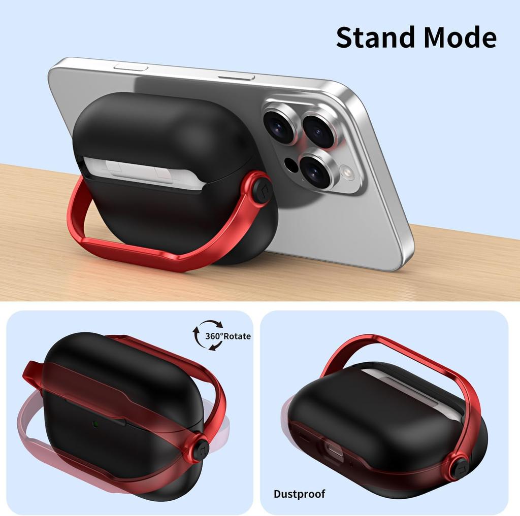 for Airpods Pro 3 Case Safety Lock Case for Apple Airpods Pro 3 (2025) with Cleaner Kit Drop Protection Air pods Pro3 Case Cover