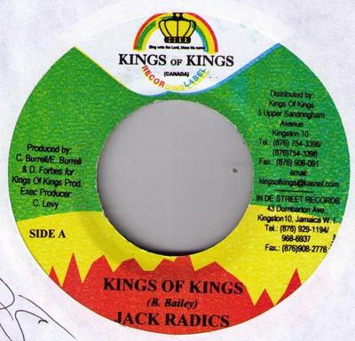 7inch Record JACK RADICS / CHRISINTI - Kings Of Kings / Jah Divine NONE Kings of Kings 2002 Jamaica Reggae, Ska & Dub Used