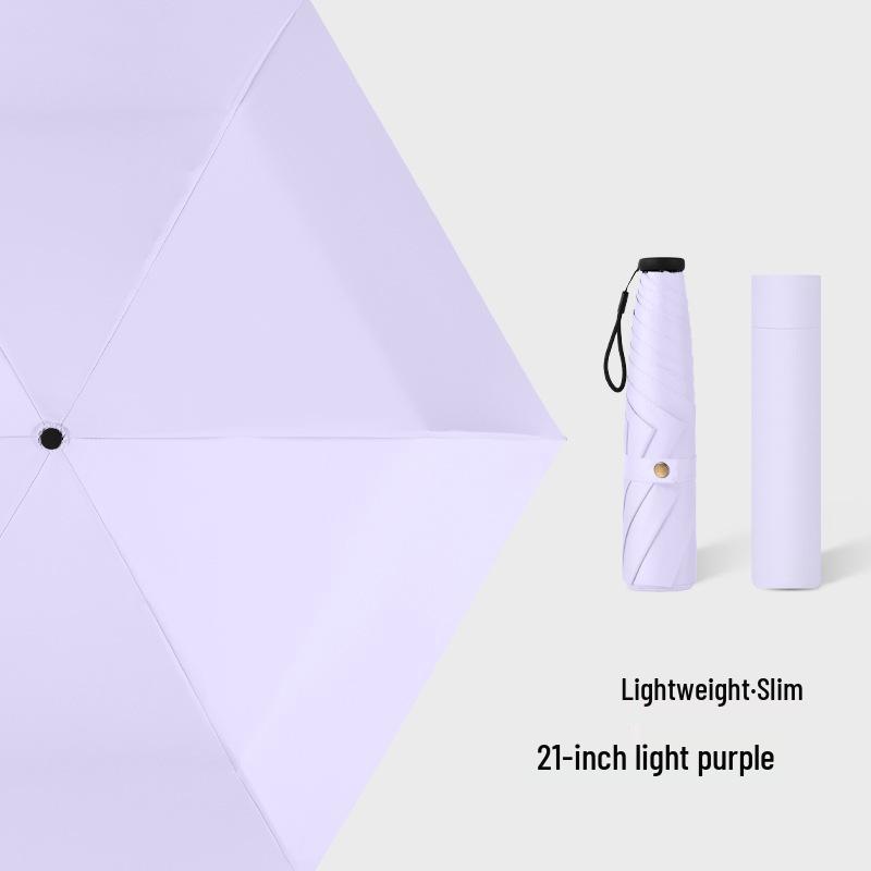 Ultra-light Carbon Fiber Sun & Rain Umbrella - Lightweight, Three-fold, UV Protective Parasol.