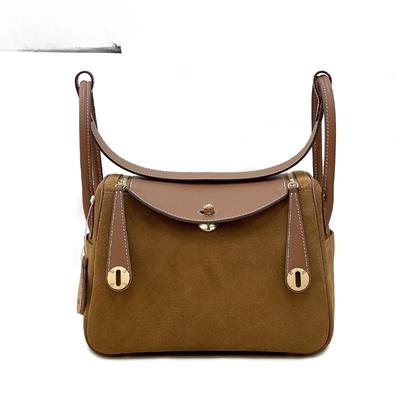Beliebte matte Rindsleder LD Tasche Damen High-End Leder Handtasche Pendler Schulter Umhängetasche
