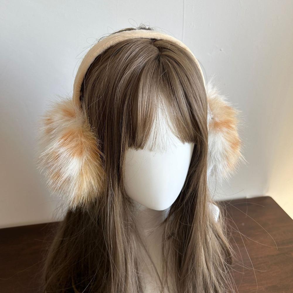 Leopard Imitation Fur Plush Earmuffs Y2k Ear Muffs Soft Ear Mask Winter