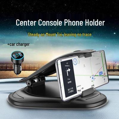 Universal Car Phone Holder with Dashboard Mount & Creative Design