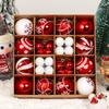 44pcs 6cm Christmas Ball Gingerbread Man Xmas Tree Hanging Ornaments Home Christmas Decoration Party New Year Gift Navidad 2025