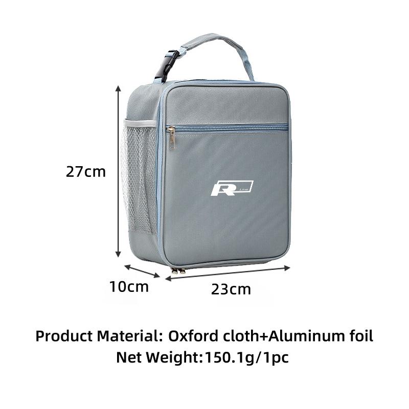 YNEPB1 Car Insulated Lunch Bag Ice Pack Food Container Food Picnic Bags For VW T5 GTI R Line Polo Golf 5 6 Passat Scirocco