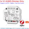 Skydance 1-Kanal*4A/8A 12-48VDC RF-Controller Push-Dim Wanddosenmontage V1-H 1-Kanal*6A/9A ZigBee & RF CV-Controller V1-H(WZ) Tuya App