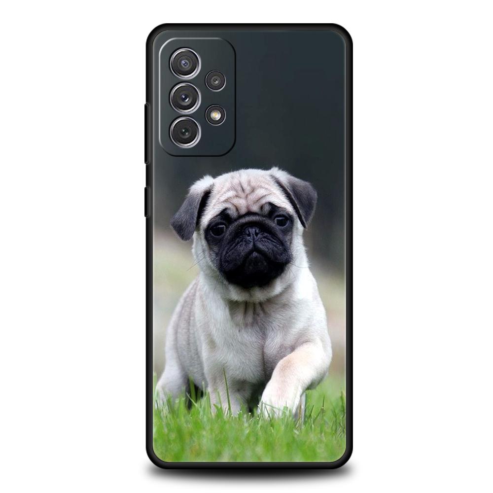 

Cute Pug Dog Phone Case For Samsung Galaxy A15 A13 A35 A55 A51 A71 A41 A31 A21S A03S A05 A12 A23 A25 A33 A53 A73 5G Cover Samsung A25