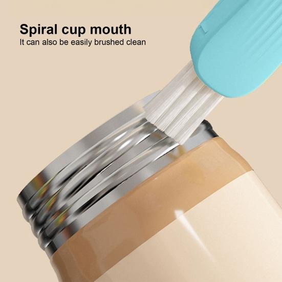 3-In-1 Cup Lid Cleaning Brush Baby Bottle Gap Corner Tight Spaces Scrubbing Brush Home Kitchen Cleaning Tool