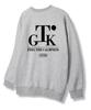 TI.GLAKE Serif Tee Sweatshirt Gray [Fleece Lining]