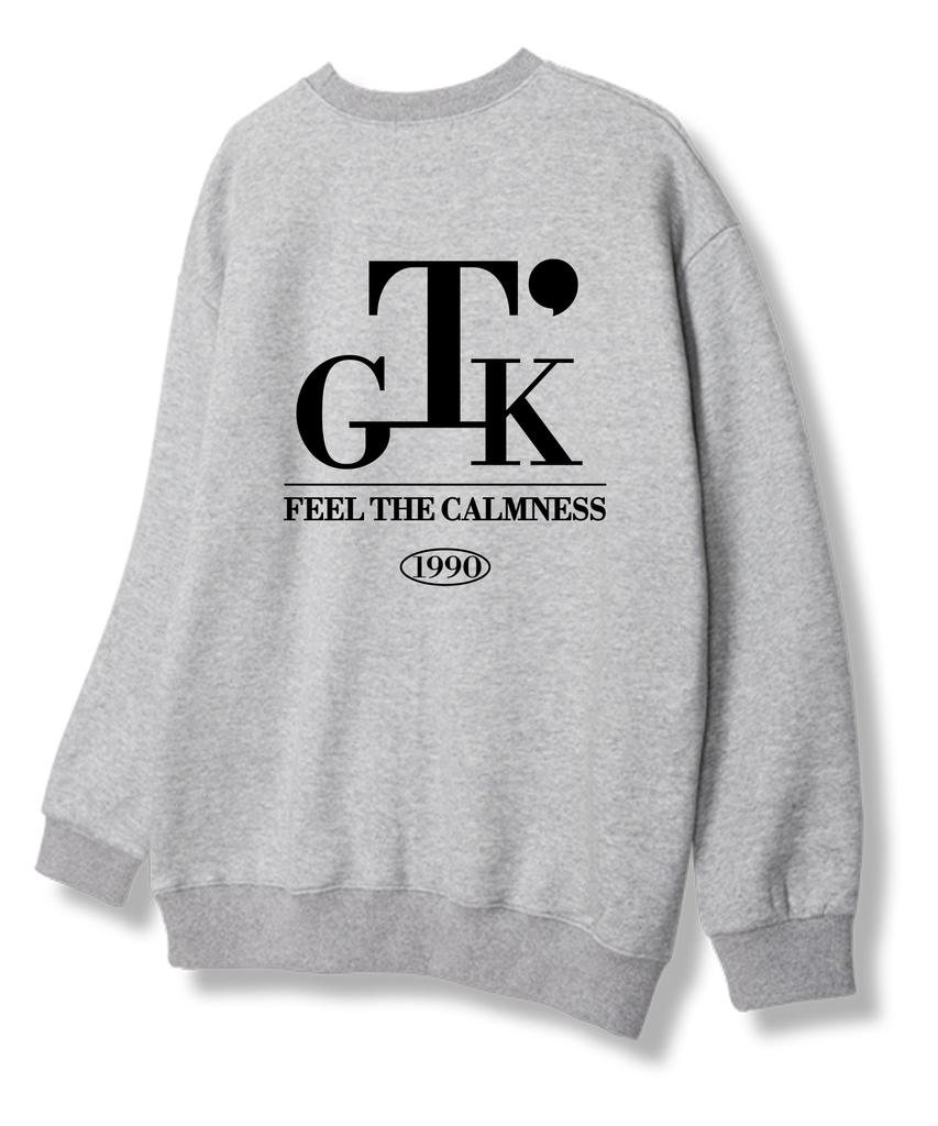 TI.GLAKE Serif Tee Sweatshirt Gray [Fleece Lining]