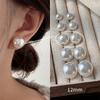 Pearl Earrings S925 Silver Pinkish Cream Pearls 8-14mm Hypoallergenic Studs Minimalist Luxury Earrings Bridal Gift