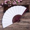 10/13 Inch Folding Fan Hand Silk Cloth DIY Chinese Folding Fan Wooden Bamboo Antiquity Fold Fans  For DIY Writing And Painting