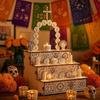 Wooden Day of Dead Ofrenda Box Skulls Candles Ornaments Mexican Fiesta Party Decor DIY Home Kitchen Decor