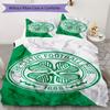 Pościel z wzorem Celtic Football Club, Zestaw kołdry Poszewka na kołdrę Poszewka na poduszkę Domowy Prezent Urodzinowy(1 * poszwa na kołdrę + 2 * poszewki na poduszki, bez rdzenia)_lx