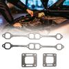 Exhaust Gasket Manifold For Mercruiser 5.0 Mpi 5.7 350 Mag Riser Block V8 Elbow For Engines 1980-2002 With Center Rise Manifold