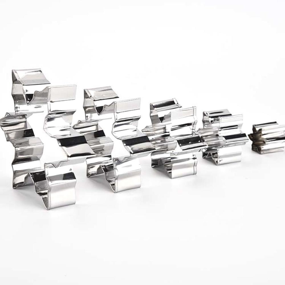 Steel Santa Claus DIY Snowflake Baking Tools Christmas Decor Cookie Cutters Set Biscuit Mold