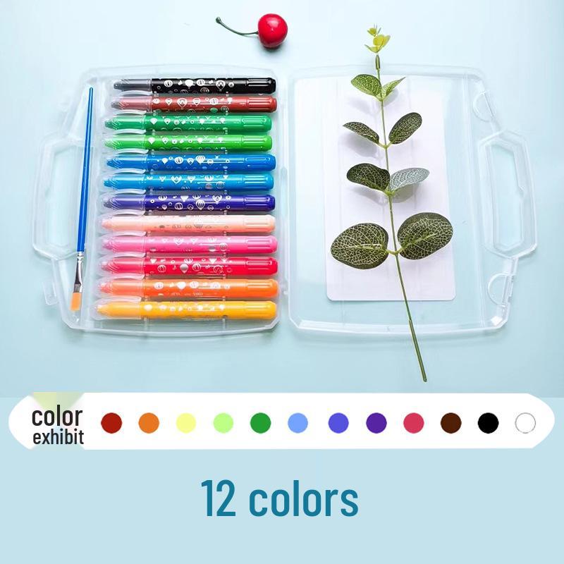 

Colorful Water-Soluble Oil Pastels - 12/24/36 Colors for Kindergarten and Art Studio Doodling