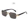 Men's sunglasses, new fashionable sunscreen sunglasses, personalized frameless trimmed sunglasses