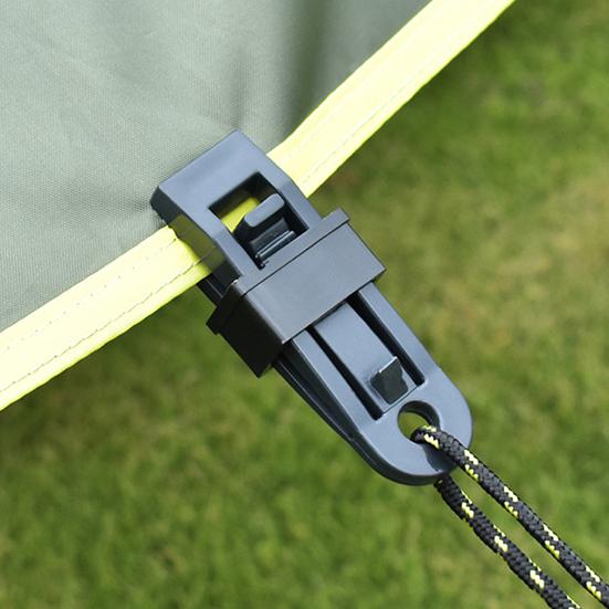 10Pcs Heavy-Duty Windproof Clips Adjustable High-strength Weather-resistant Tent Tarp Clips Lock Grip Camping Supplies