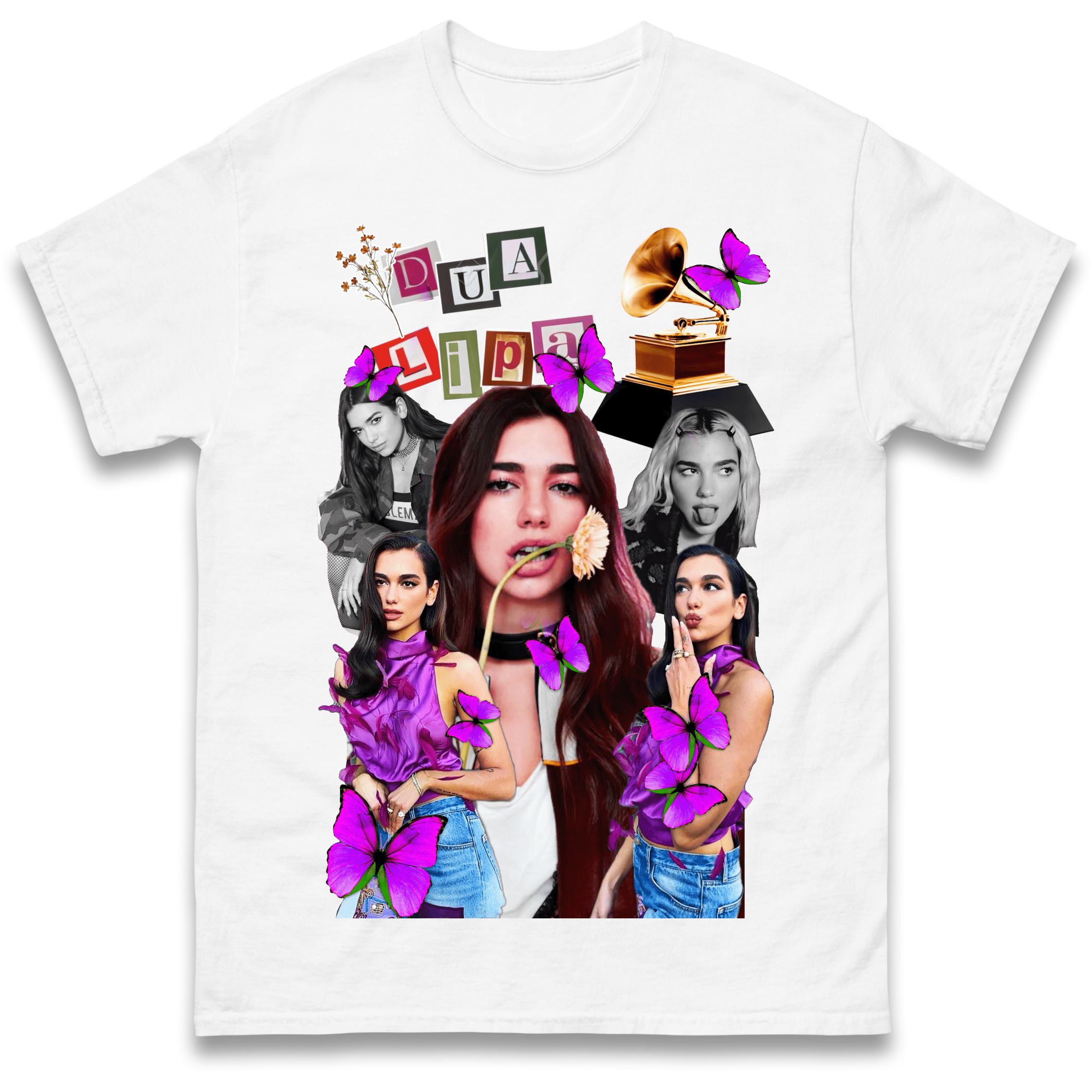 Dua Lipa Purple Butterflies Bootleg Mens T Shirt Womens Tops Tees S