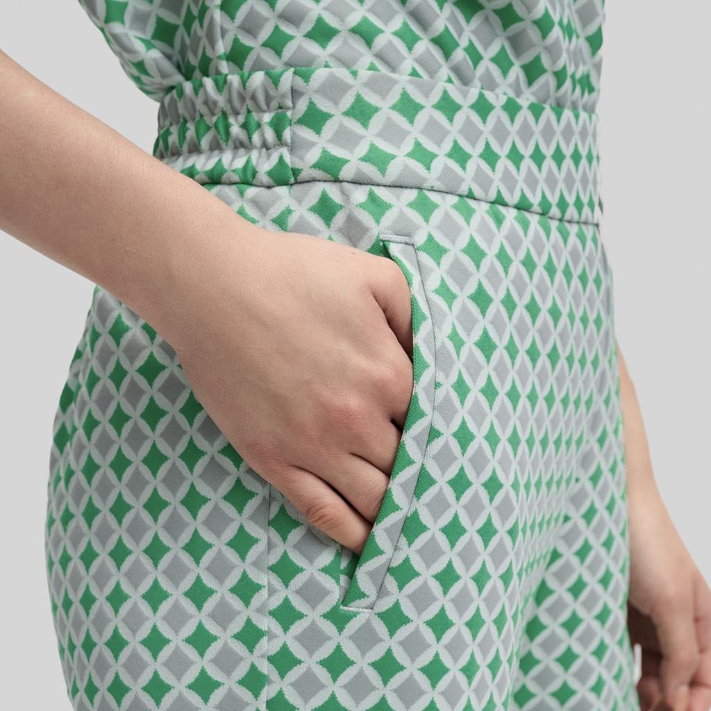 New FILA Knitted Sweatpants Women's All Over Print F11W434603FZA