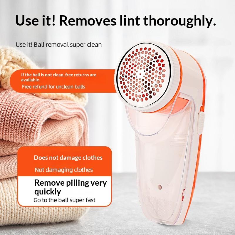 1Pcs Professional Lint Remover&Fuzz Trimmer Portable Electric Fabric Shaver For Clothes Household Use With Sharp Blade And Brush