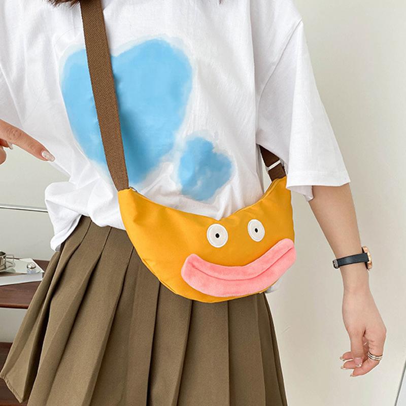 Lazy Sheep with the Same Crossbody Bag Cute Big Mouth Duck Little Yellow Bag Girl Funny Shoulder Bag Leisure Dumpling Bag Chest Bag