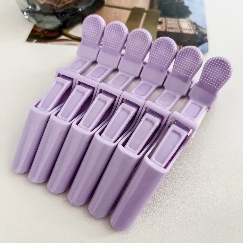 6Pcs Alligator Hair Clips Clamps Claw Section Hairpin Enhanced Crocodile Non-Slip Clips Salon Hair Styling Accessories
