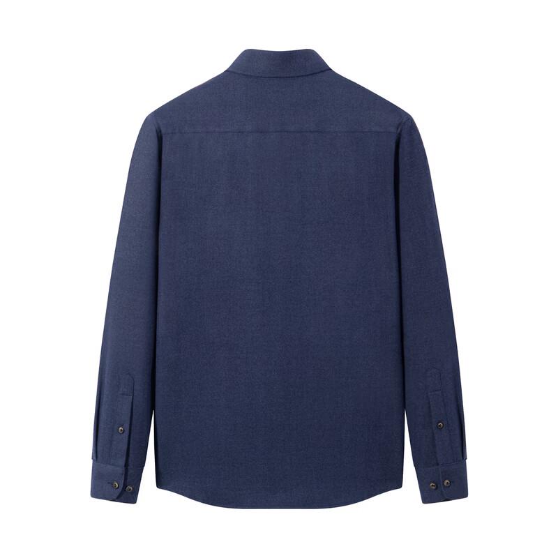 SEVEN Men's Four-Way Stretch Brushed Long-Sleeve Shirt