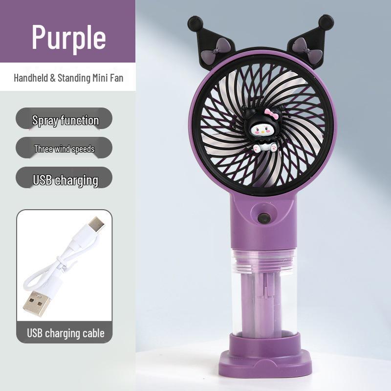 Adorable USB Rechargeable Handheld & Desktop Mini Fan