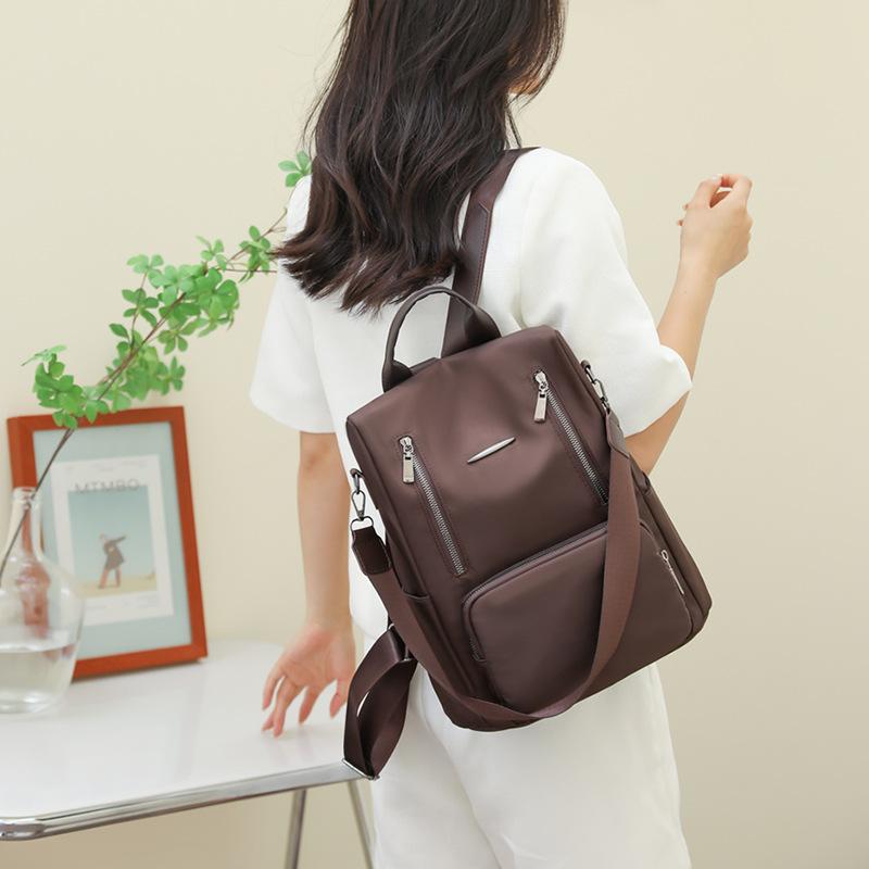 New Korean Version Large Capacity Oxford Cloth Simple Lightweight Backpack Casual and Fashionable Simple Backpack