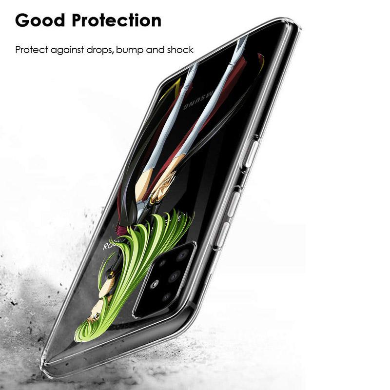 Anime Code Geass Lelouch Silicone Cover For Samsung Galaxy S21 S20 FE Ultra S10 S10E Lite S9 S8 S7 Edge Plus Phone Case