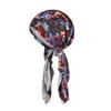 Colorful Long Braid Pirate Bandana Hat – Lightweight Summer Head Wrap for Adults