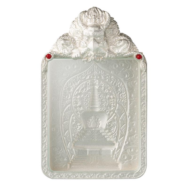 Original Golden-Winged Garuda Thangka Ga'u Box Cloud Pattern Pendant