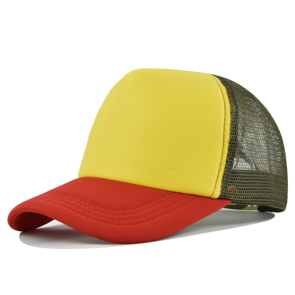 Fashion Desgin Solid Color Sponge Baseball Cap Net Cap Curved Brim Hat Sun Hat Light Mesh Sun Cap Outdoor Women Men