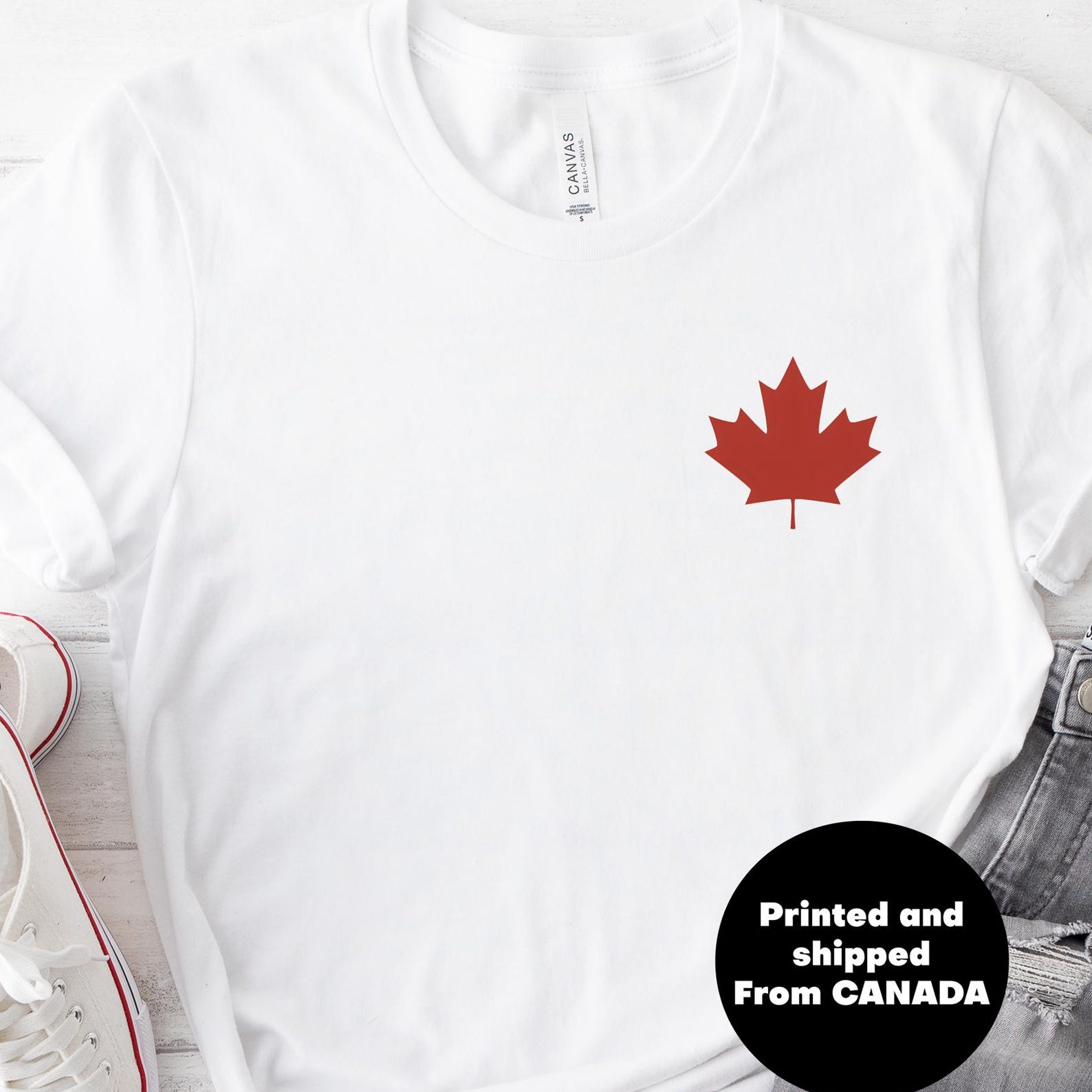 Canada Pride T-Shirt: Unisex Maple Leaf Tee 4XL