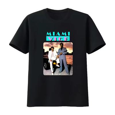 Miami Vice V3 póló Fehér Filmplakát Design Streetwear Férfi és Női Ruházat Póló 2026 Nyári Új Póló