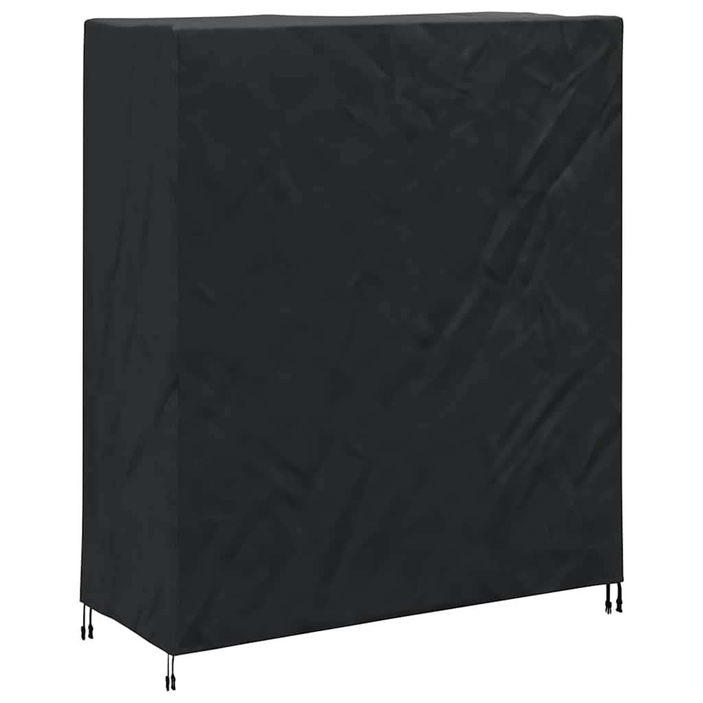 Table Tennis Table Cover Solid Black 165 X 70 X 185 Cm Fabric