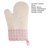 Oven Mitts Insulated Gloves Heat Resistant Silicone Kitchen Gloves with Anti-Slip Horizontal Stripes Thick Grip Reusable Kitchen Gloves Home Family