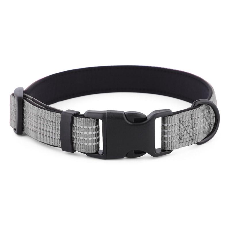 Reflective Widened Dog Collar for Medium Large Dogs Durable Lightweight Adjustable Soft Padded Pet Collars for Samoyed Labrador